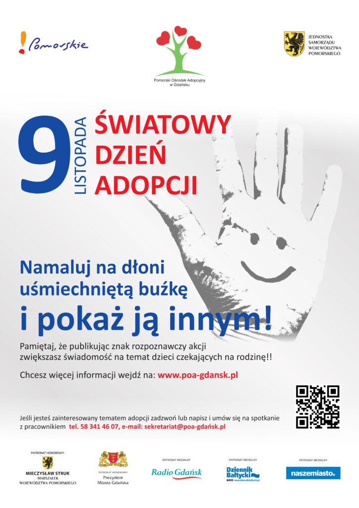 Plakat światowy dzień adopcji 2024r.